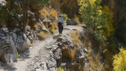 PICTURES/Bandelier - Falls Trail/t_Sharon On Trail1.JPG